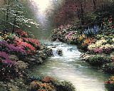 Thomas Kinkade Besides Still Waters painting